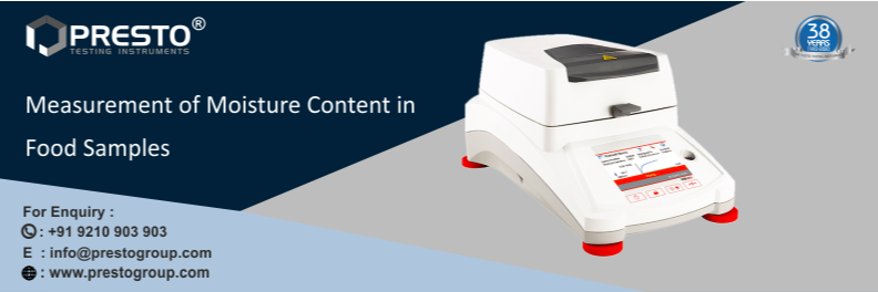 Measurement of Moisture Content in Food Samples